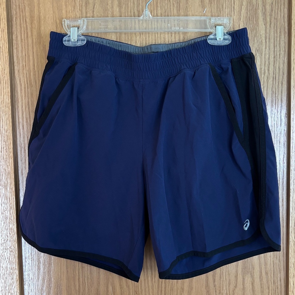 Asics Running Shorts Navy Size Medium